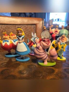 Alice in Wonderland Collectible Kids Toy Figure Set - Multicolor